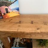 Solid wood console