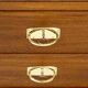 Large Art Nouveau cabinet in marquetry oak 1918-1930
