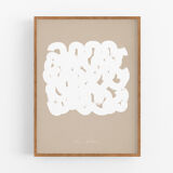Abstract lines giclee print, 50x70cm