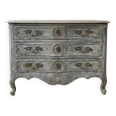 Louis XV commode in grey patina