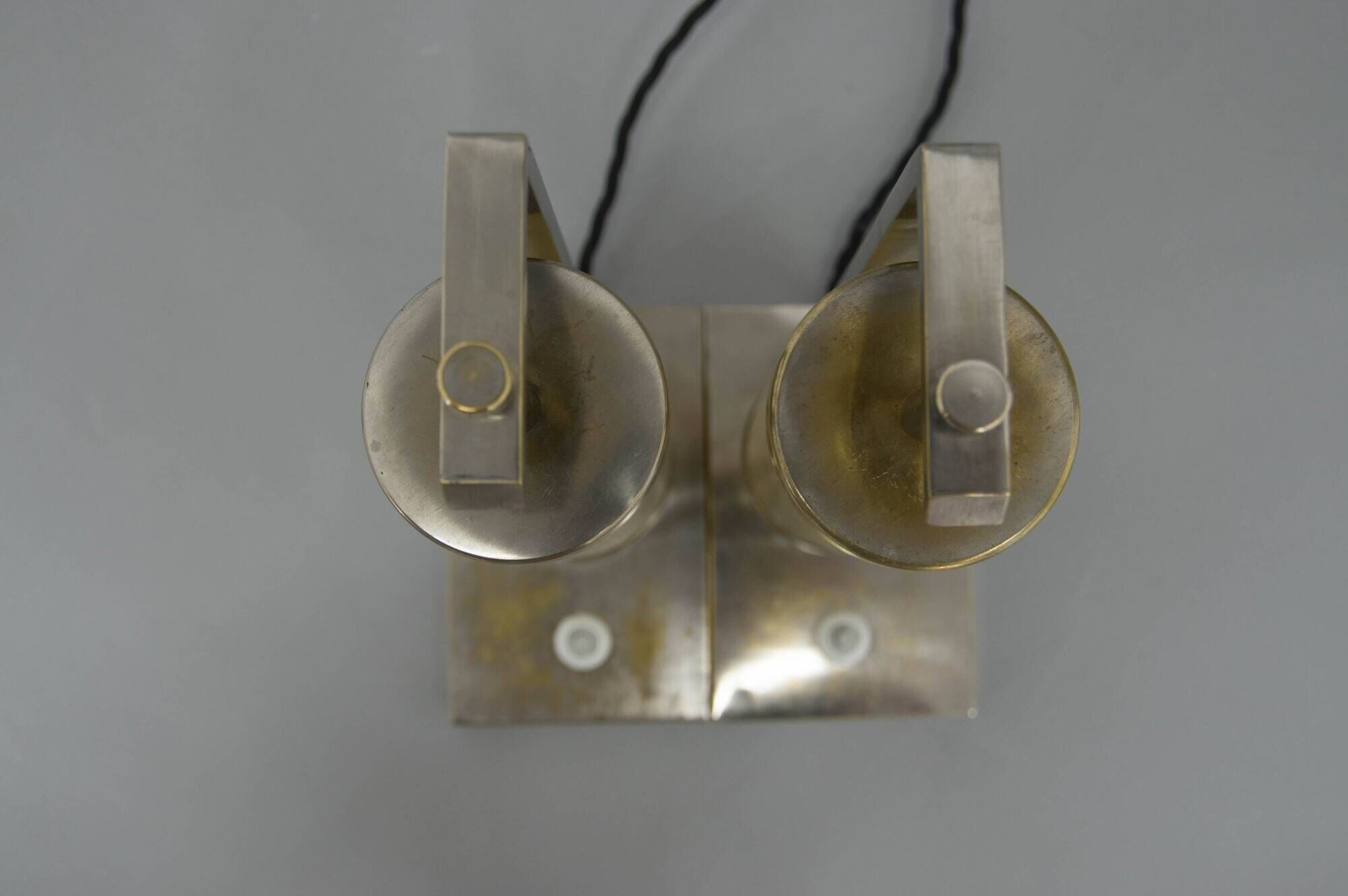 Set of Two Bauhaus / Functionalist Table or Bedside Lamps, 1930s