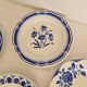 Set of 12 mismatched dinner plates