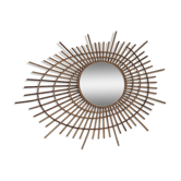 Rattan mirror 80x60cm