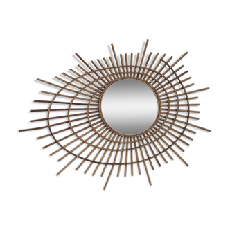 Rattan mirror 80x60cm