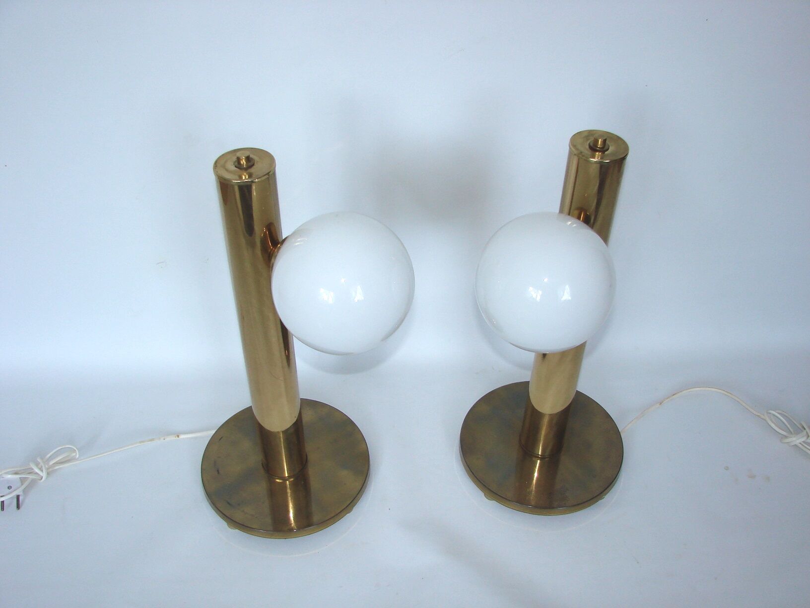 Modern lamps pair, Denmark 60s