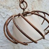 Louis Sognot rattan pendant light