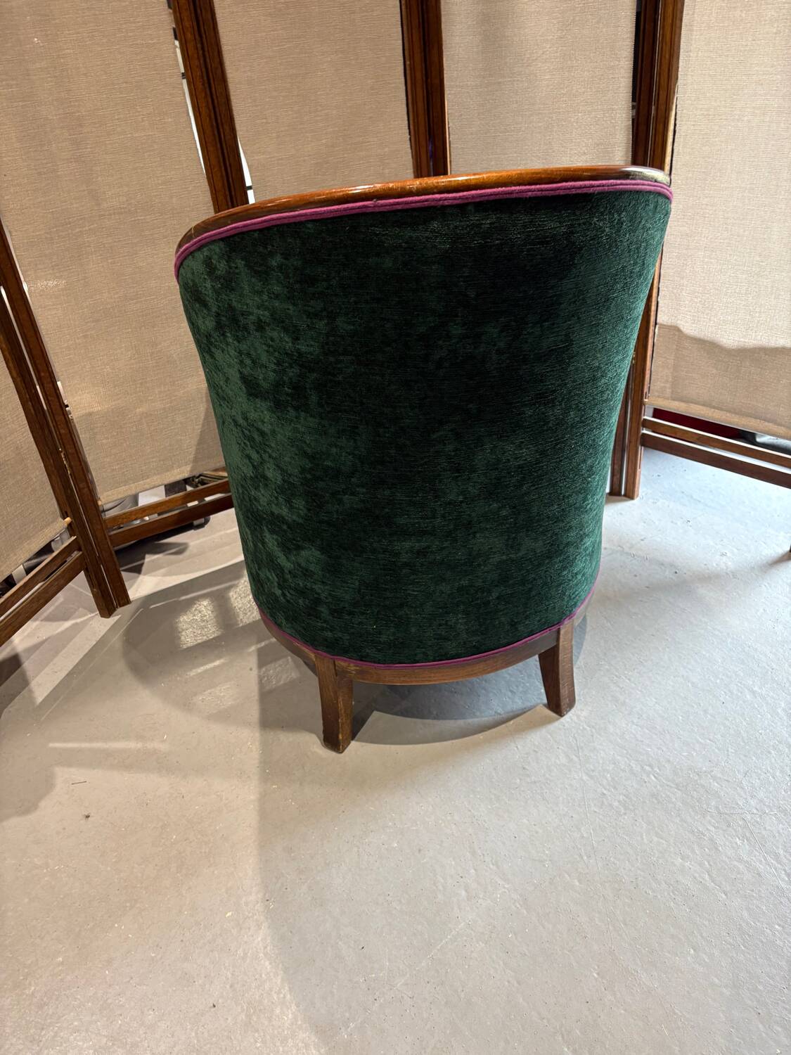 Barrel chair completely refurbished