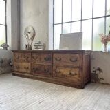 XXL walnut silk loom furniture from the 50s