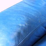 Roche Bobois sofa in Blue leather