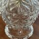 Vintage molded glass and gold metal pendant light