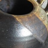 Vintage enameled stoneware potter's teapot