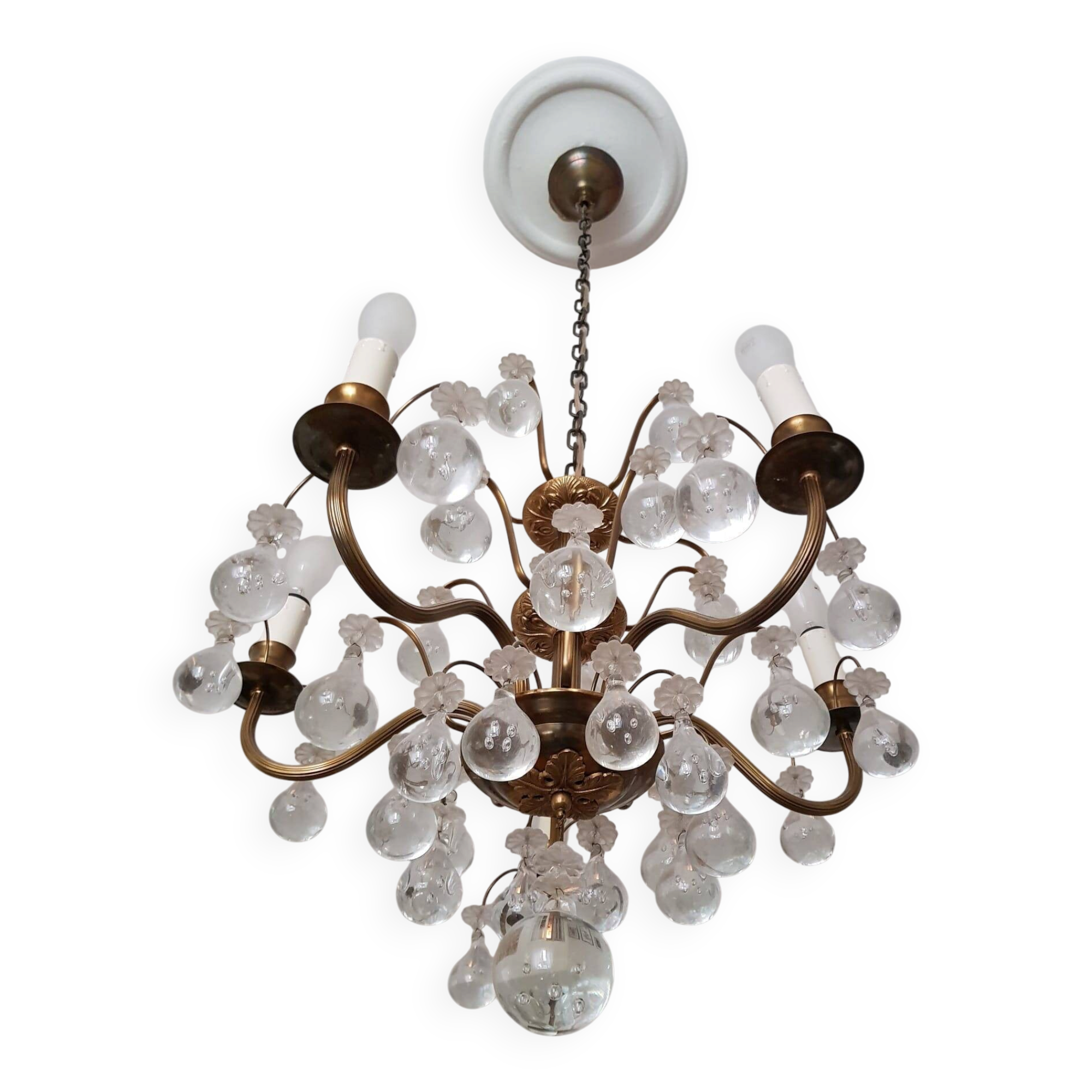 Swedish Orrefors Chandelier 1940's