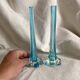 Pair of blown glass soliflore vases, 1960s