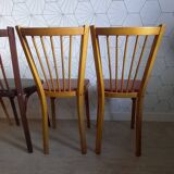 Set of 4 Baumann bistro chairs n°12 - 60s