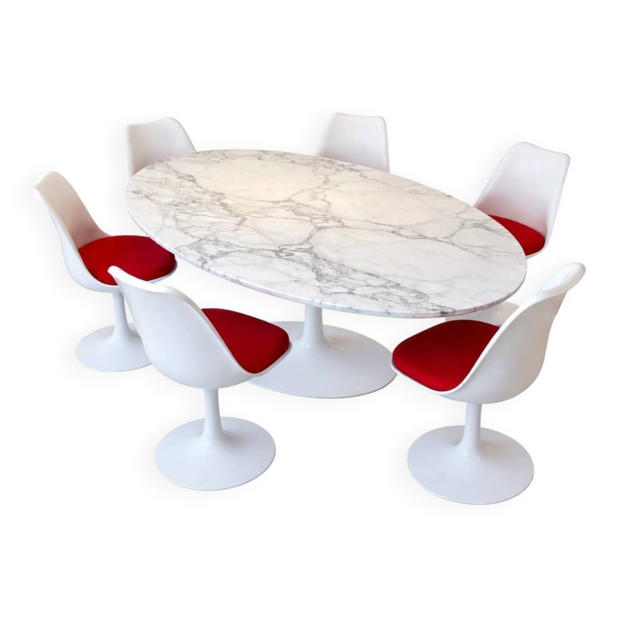 Ensemble vintage Knoll Tulipe – Eero Saarinen (édition Knoll)