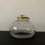 Antique glass lampshade