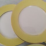 Flat Faience Plates Orchies Moulin des Loups Vintage