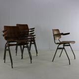 Set of six dining chairs by Kho Liang Ie for Car Katwijk