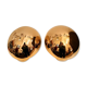Pair of round hull wall light gold metal 1980