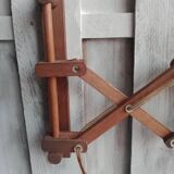 Zig zag wooden wall light from the 60s