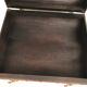 Wooden suitcase leather and metal 60s