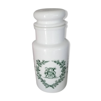 Opaline glass medicine jar
