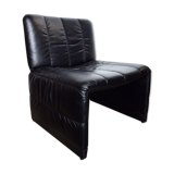 Fauteuil skaï vintage 1970