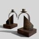 Pair of Brutalist Sculptural Candleholders by Arte Romera, Spain, 1980s