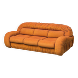 3-seater fabric sofa Califfo Beka model 1970s vintage modernism