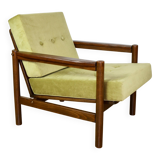 Wooden armchair designed by Z. Baczyk brown vintage olive - 3 pieces available