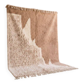 Tapis en laine naturelle traditionnelle fait main 2/3 m