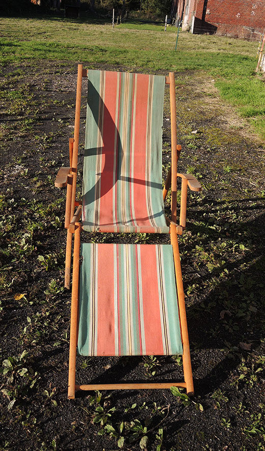 Old sunbathing