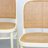4 No 811 Bentwood and cane chairs by Josef Hoffman