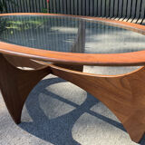 Astro oval coffee table-Victor Wilkins-1960