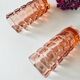 Paire de vases en verre rose
