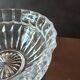 Vintage crystal bowl with radiant decoration, 20 cm