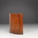 Meuble d'angle antique français avec façade en bois, ca. 1850