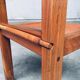 Elm and Cognac Leather Dining Room Chairs Set in the style of Pierre Chapo, Italy, 1960s, Set of 4