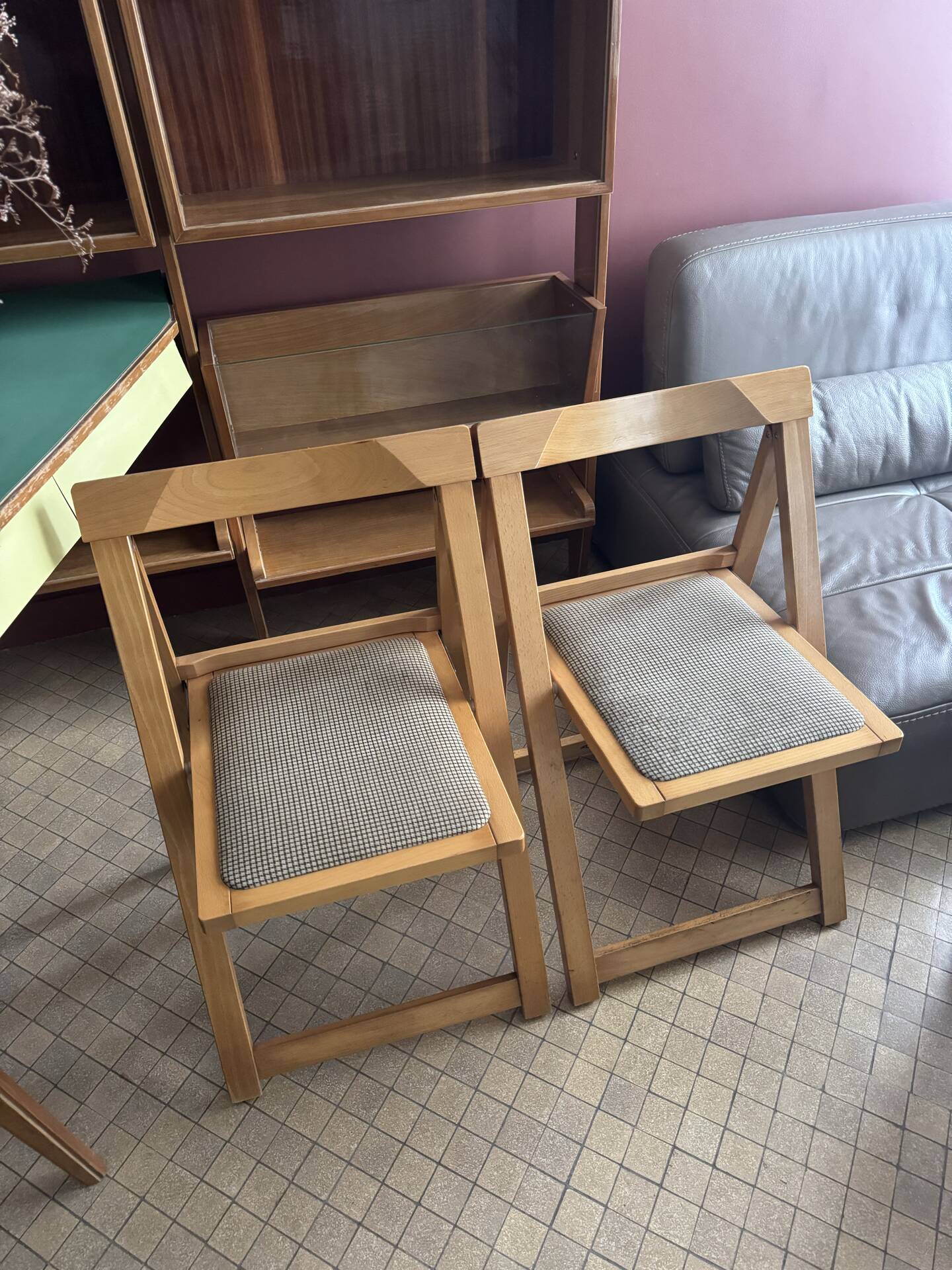 2 chaises pliante