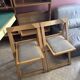 2 chaises pliante