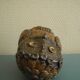 Ancienne sculpture chouette céramique terre cuite old ceramic owl statuette