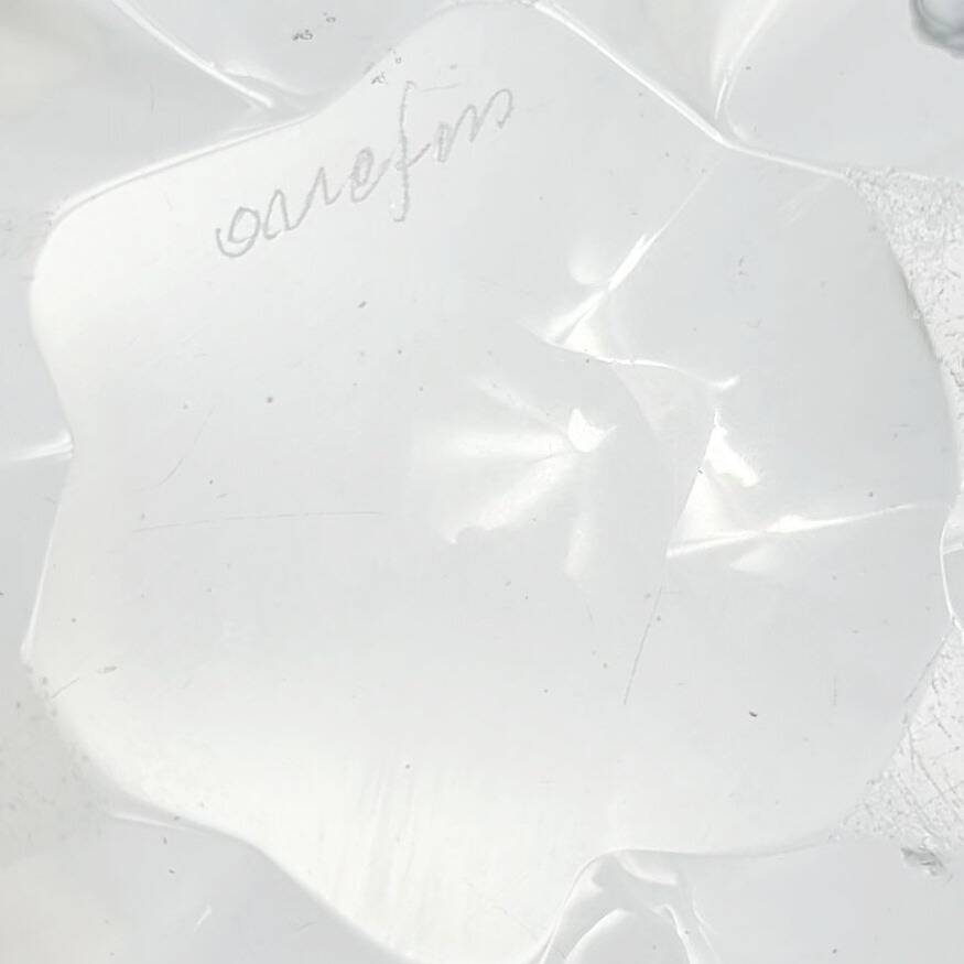 Bol Scandinave Mid-Century en Verre Cristal "Stella Polaris" par Vicke Lindstrand pour Orrefors, 1960s