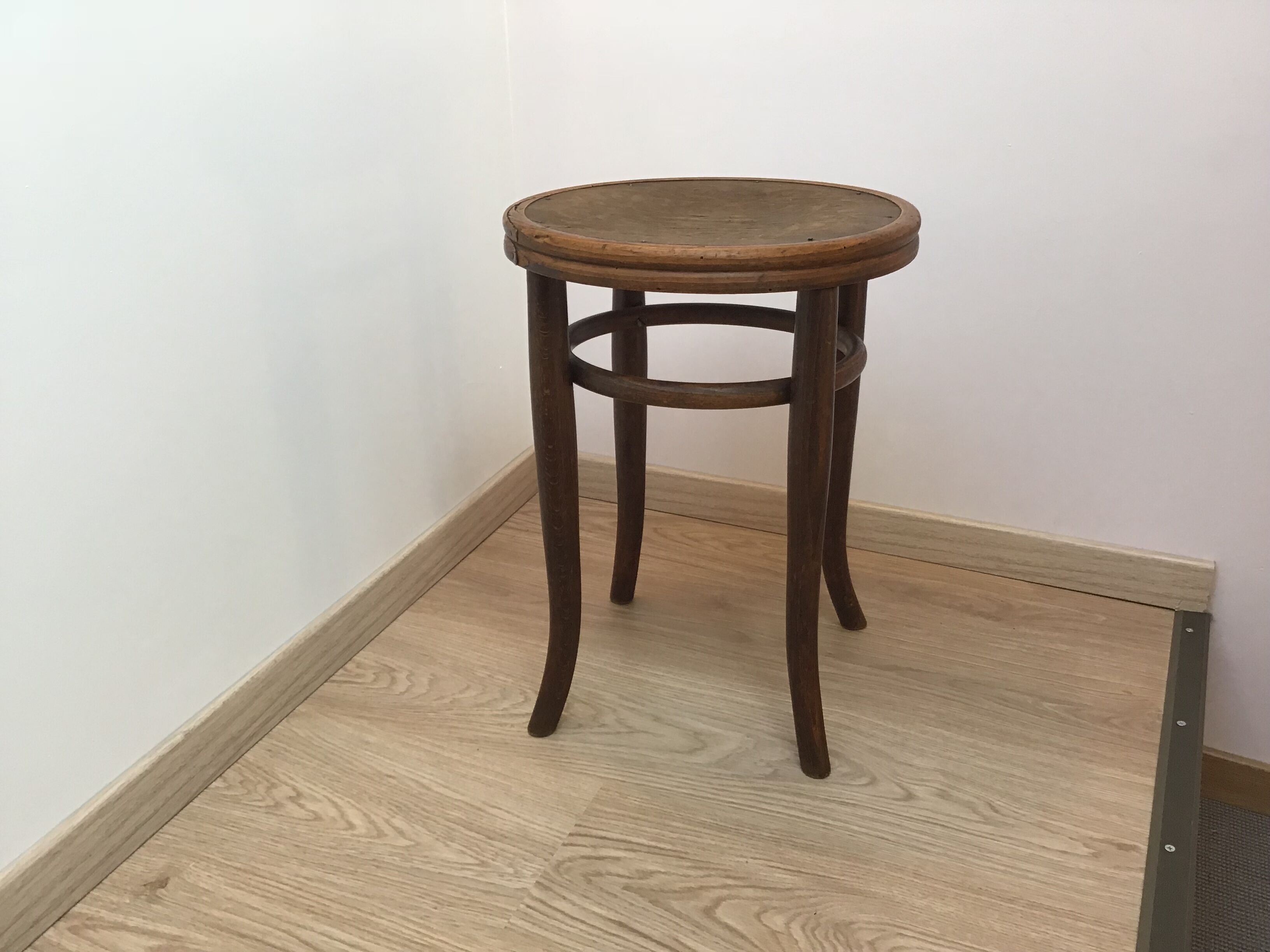 Small bar vintage Fischel beech stool