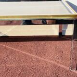 Rectangular coffee table. Flaminia Belgochrom W. Rizzo Vintage 70s