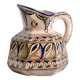 Antique hexagonal carafe in ceramic art from Fes