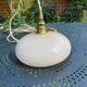 Vintage powder pink opaline globe player 1950