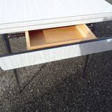 Vintage 60s white formica chrome kitchen table