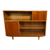 Mid century retro vintage teak cocktail bar display cabinet 1960