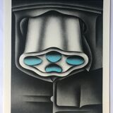 Original lithograph by Jacques Poli, Gasometers, 1978