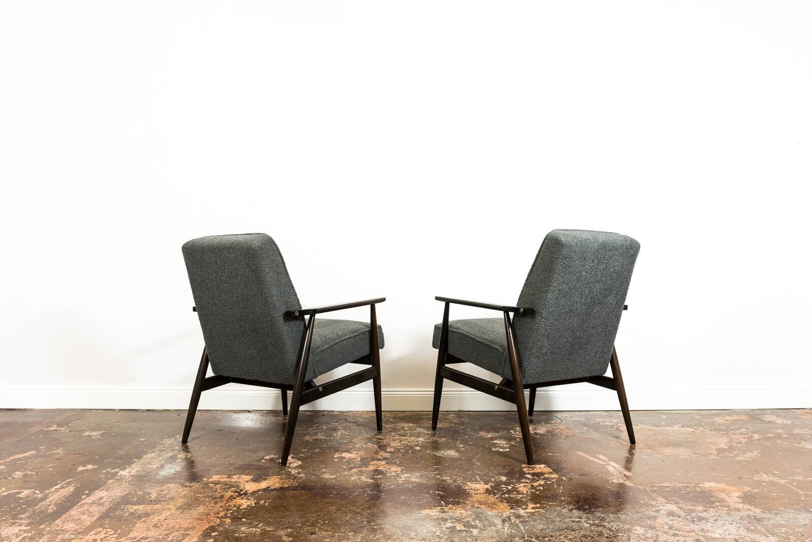 Vintage Armchairs Designed By H. Lis, Poland, 1960's, Set Of 2